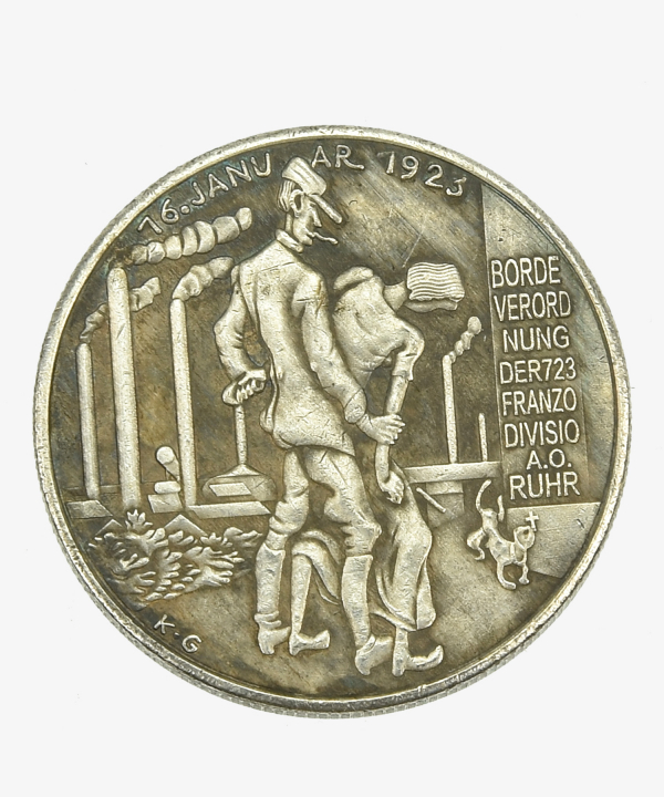 Medaille Karl Götz die Bordell Nation 1923